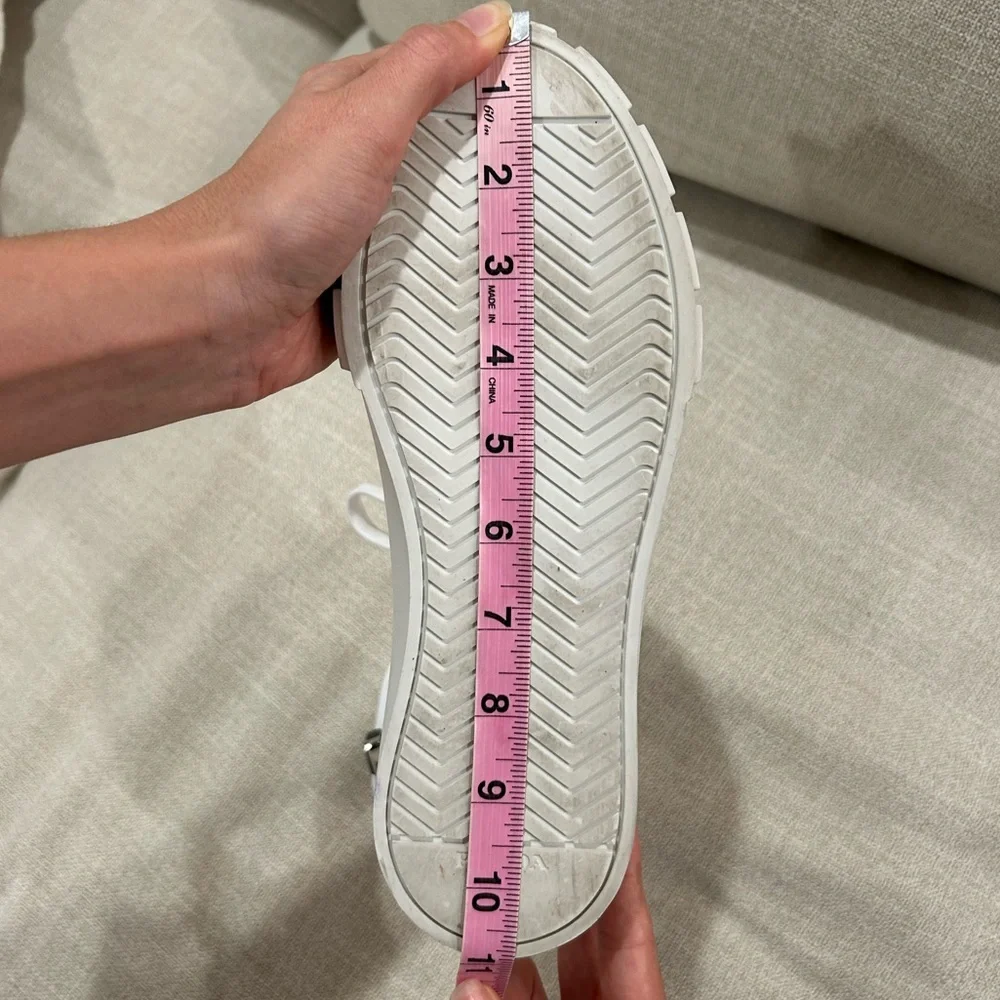 Authentic Prada Wheel Zipped-Pouch High Top Re-Nylon Trainers in White